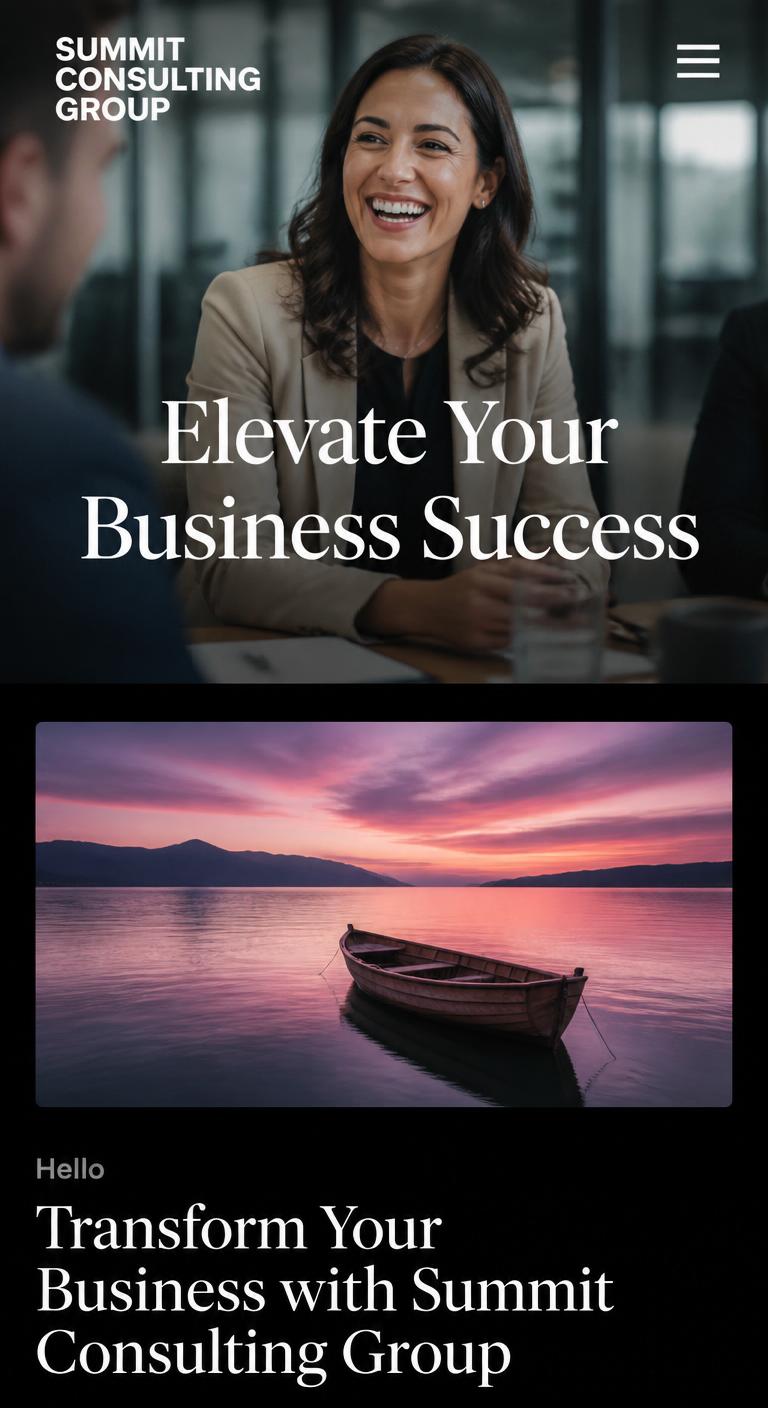 Summit Consulting Group — Professional Services website sample